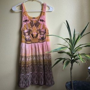 Free People Tank Dress Woven/Beaded